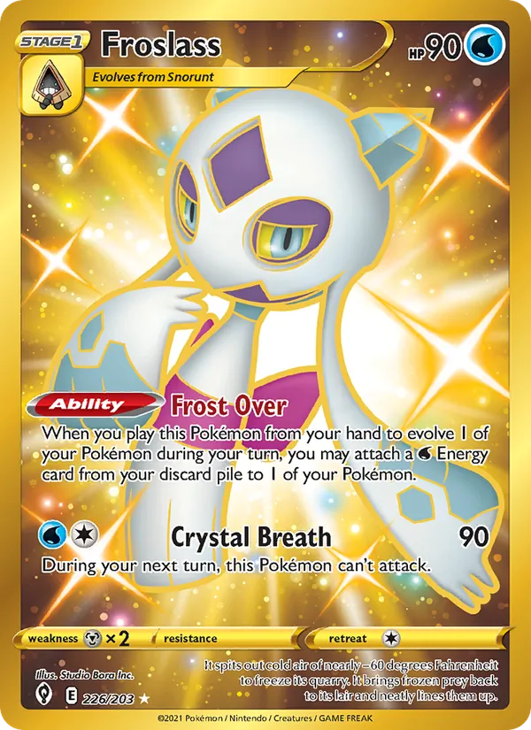 Froslass — Evolving Skies #226 (Pokémon TCG card)