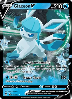 Glaceon V (Evolving Skies #40)