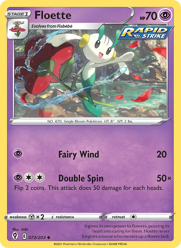 Floette — Evolving Skies #72 (Pokémon TCG card)