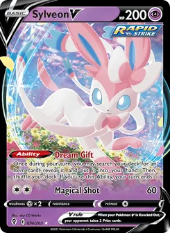 Sylveon V (Evolving Skies #74)