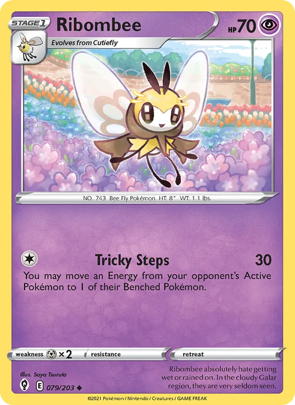 Ribombee — Evolving Skies #79 (Pokémon TCG card)
