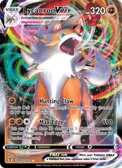 Lycanroc VMAX (Evolving Skies #92)