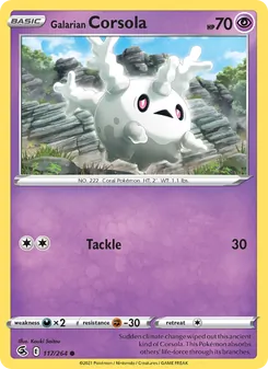 Galarian Corsola (Fusion Strike #117)