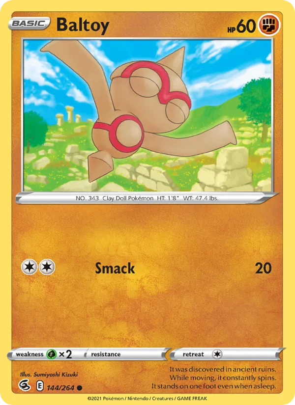 Baltoy — Fusion Strike #144 (Pokémon TCG card)