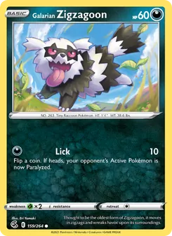Galarian Zigzagoon (Fusion Strike #159)