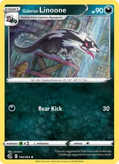 Galarian Linoone (Fusion Strike #160)