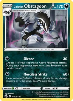 Galarian Obstagoon (Fusion Strike #161)