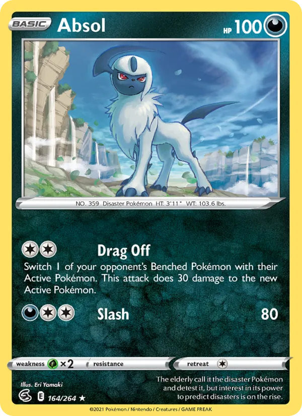 Absol — Fusion Strike #164 (Pokémon TCG card)
