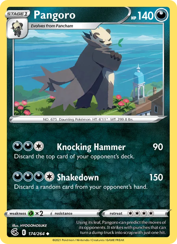 Pangoro — Fusion Strike #174 (Pokémon TCG card)