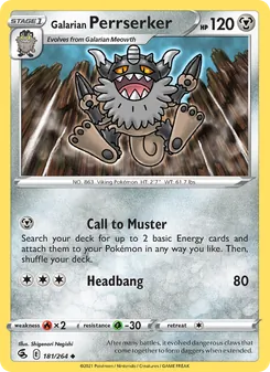 Galarian Perrserker (Fusion Strike #181)