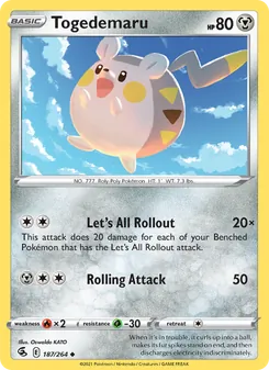 Togedemaru (Fusion Strike #187)