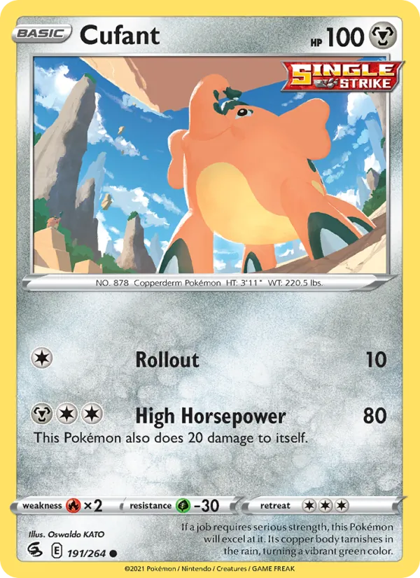 Cufant — Fusion Strike #191 (Pokémon TCG card)