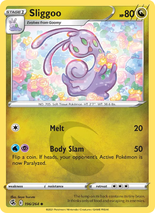 Sliggoo — Fusion Strike #196 (Pokémon TCG card)