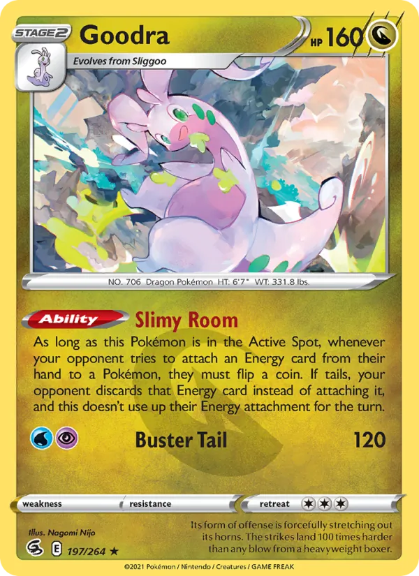 Goodra — Fusion Strike #197 (Pokémon TCG card)
