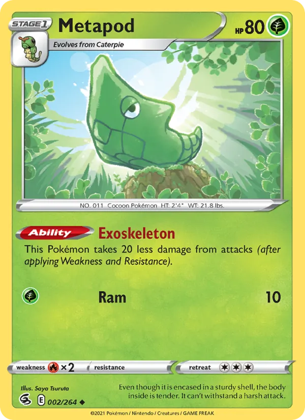Metapod — Fusion Strike #2 (Pokémon TCG card)
