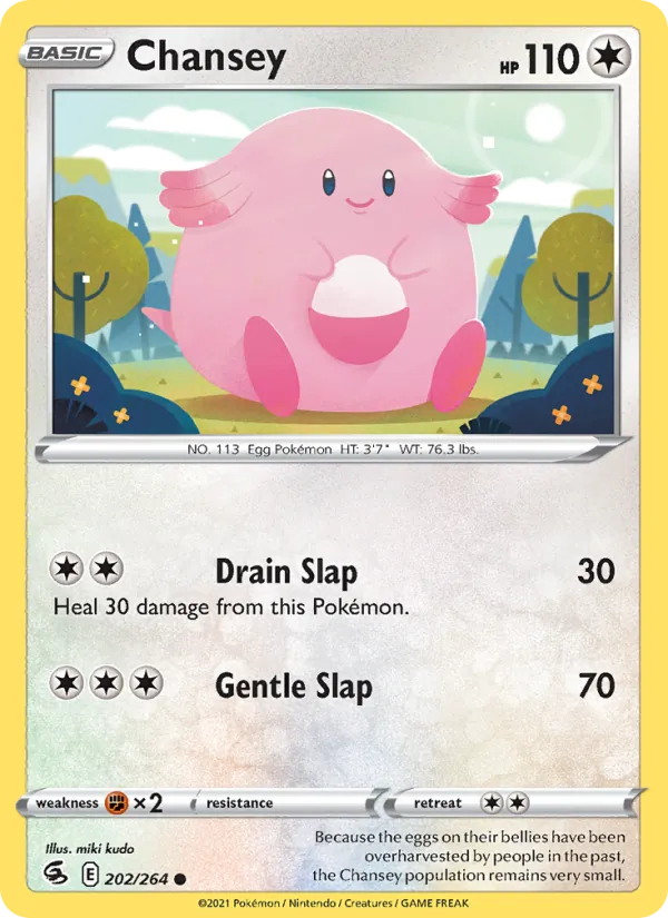 Chansey — Fusion Strike #202 (Pokémon TCG card)