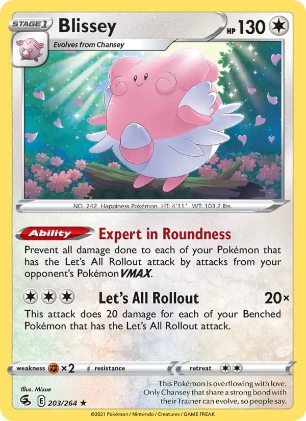 Blissey — Fusion Strike #203 (Pokémon TCG card)