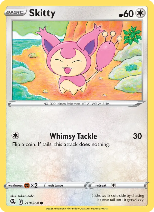 Skitty — Fusion Strike #210 (Pokémon TCG card)