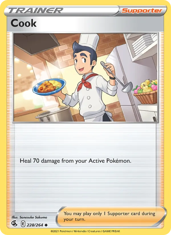 Cook — Fusion Strike #228 (Pokémon TCG card)