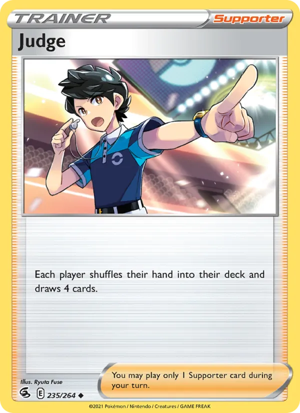 Judge — Fusion Strike #235 (Pokémon TCG card)