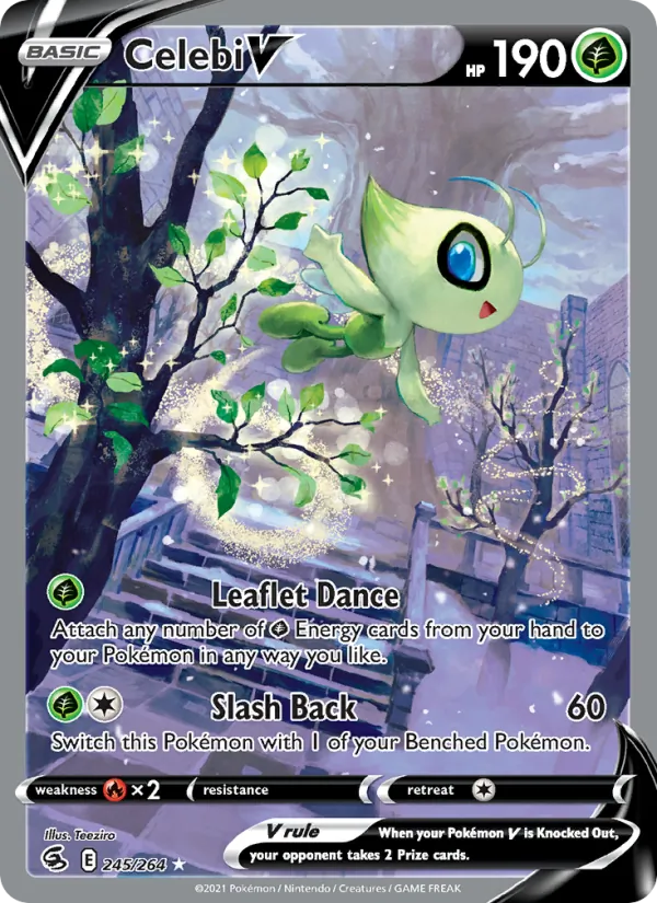 Celebi V — Fusion Strike #245 (Pokémon TCG card)