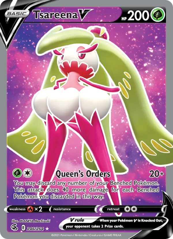 Tsareena V — Fusion Strike #246 (Pokémon TCG card)