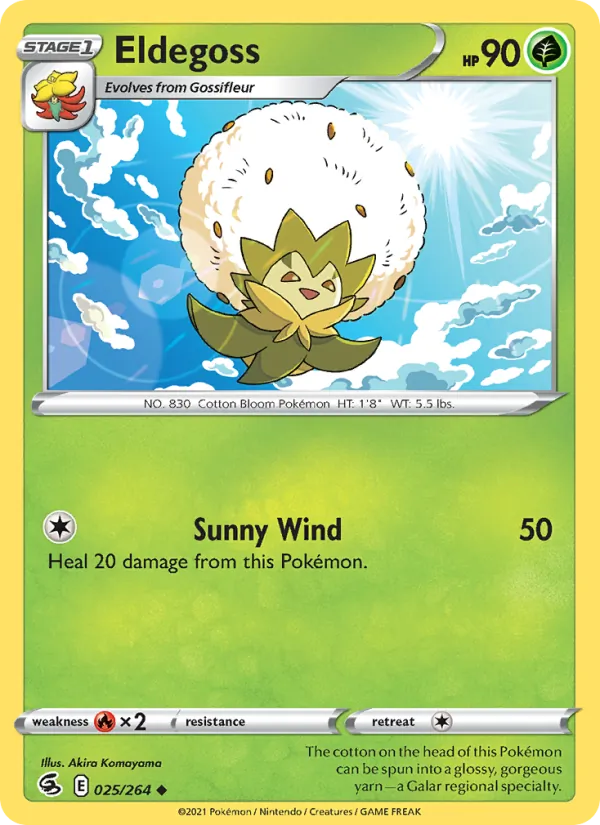 Eldegoss — Fusion Strike #25 (Pokémon TCG card)