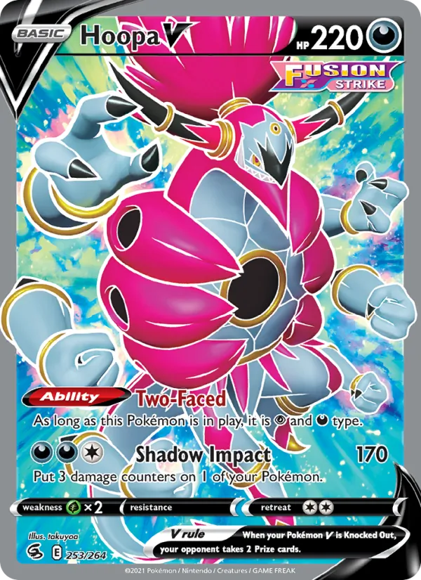 Hoopa V — Fusion Strike #253 (Pokémon TCG card)