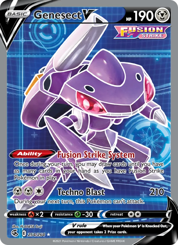 Genesect V — Fusion Strike #254 (Pokémon TCG card)