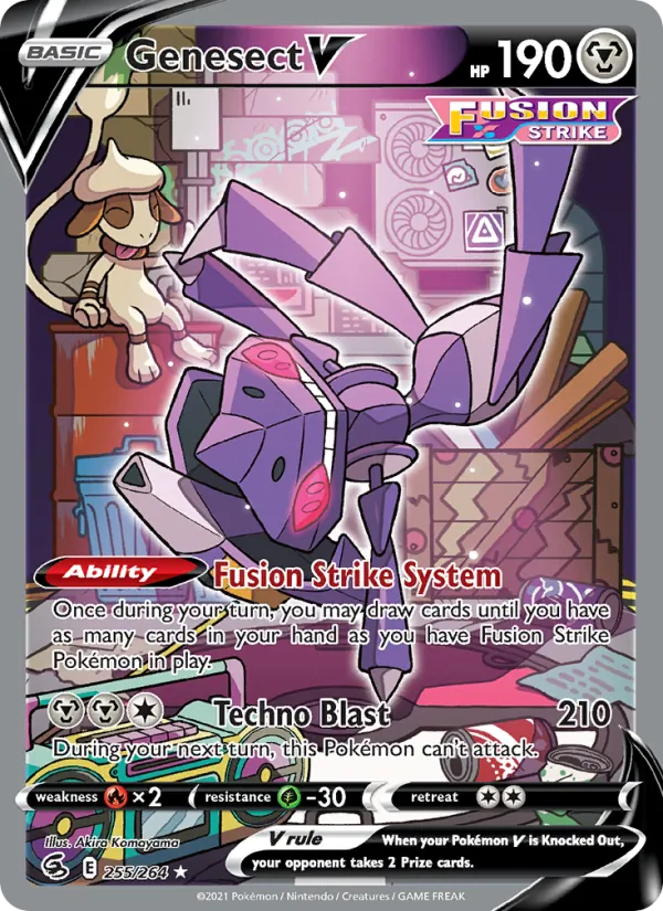 Genesect V — Fusion Strike #255 (Pokémon TCG card)