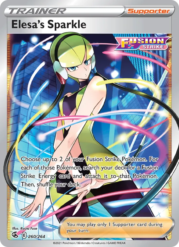Elesa's Sparkle — Fusion Strike #260 (Pokémon TCG card)