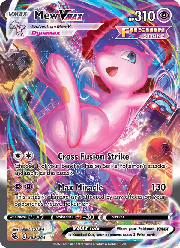 Mew VMAX — Fusion Strike #269 (Pokémon TCG card)