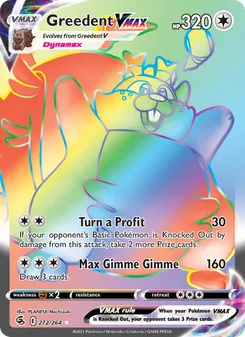 Greedent VMAX (Fusion Strike #272)