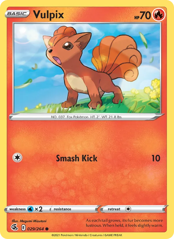 Vulpix — Fusion Strike #29 (Pokémon TCG card)