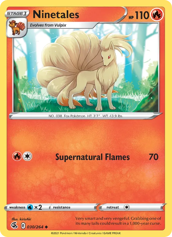 Ninetales — Fusion Strike #30 (Pokémon TCG card)