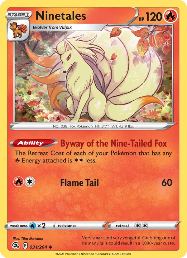 Ninetales — Fusion Strike #31 (Pokémon TCG card)