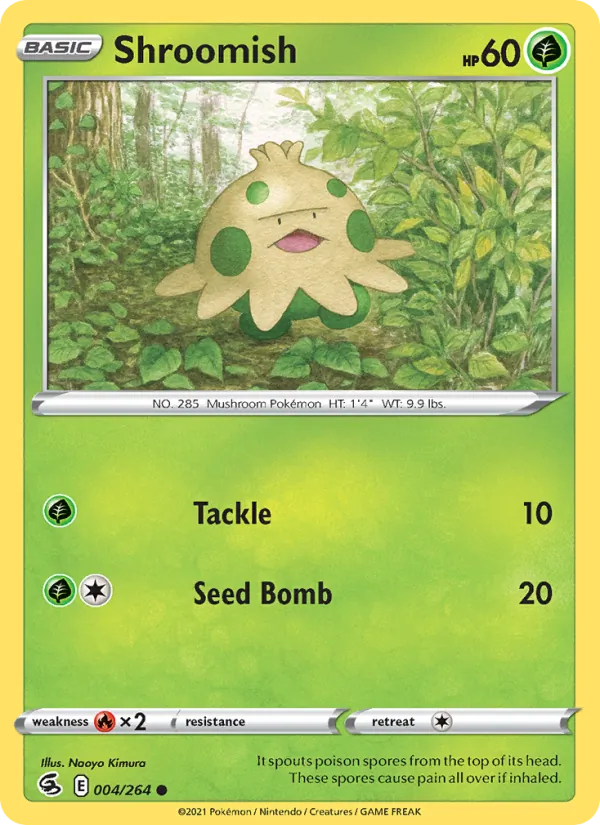 Shroomish — Fusion Strike #4 (Pokémon TCG card)