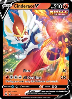 Cinderace V (Fusion Strike #44)