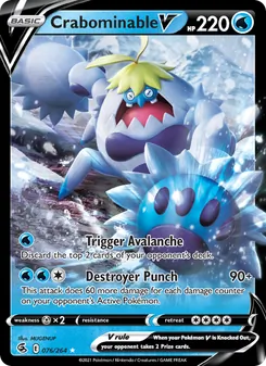 Crabominable V (Fusion Strike #76)