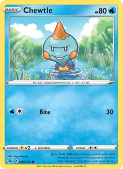 Chewtle (Fusion Strike #80)