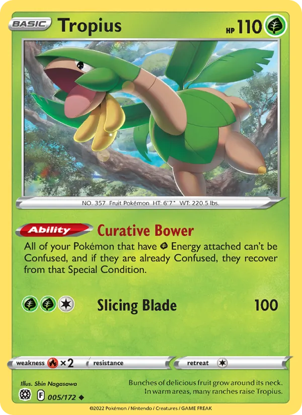 Tropius — Brilliant Stars #005 (Pokémon TCG card)
