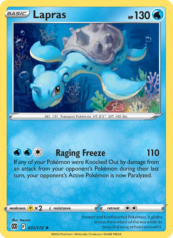 Lapras — Brilliant Stars #031 (Pokémon TCG card)