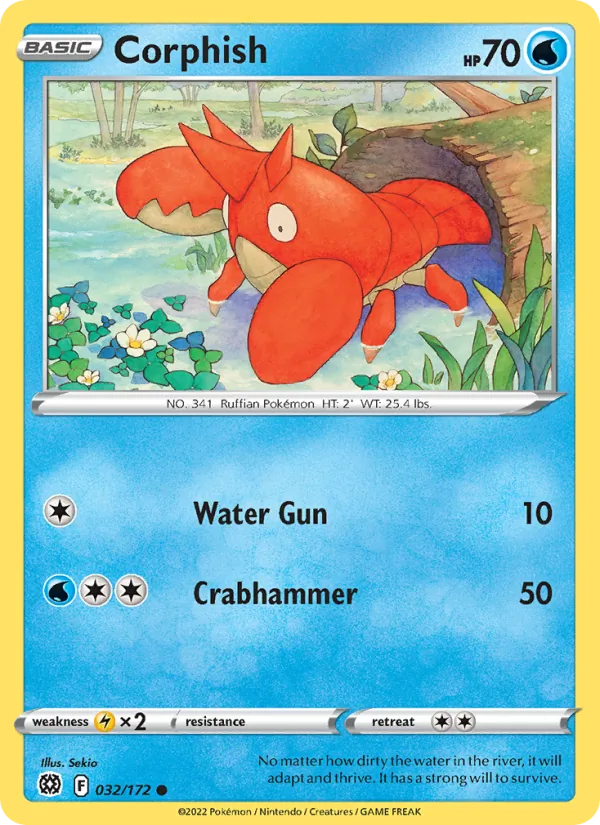 Corphish — Brilliant Stars #032 (Pokémon TCG card)
