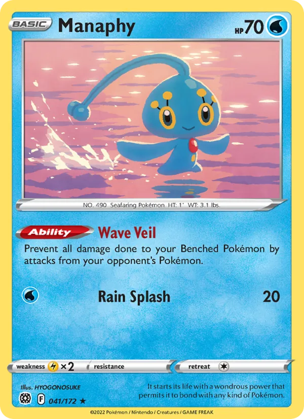 Manaphy — Brilliant Stars #041 (Pokémon TCG card)