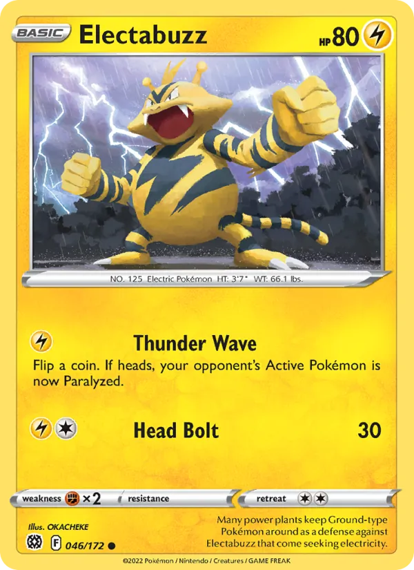 Electabuzz — Brilliant Stars #046 (Pokémon TCG card)