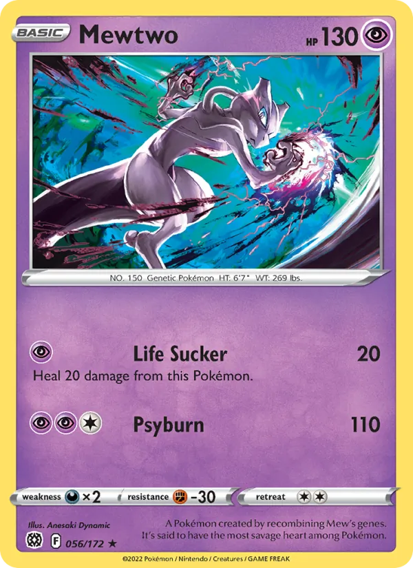 Mewtwo — Brilliant Stars #056 (Pokémon TCG card)