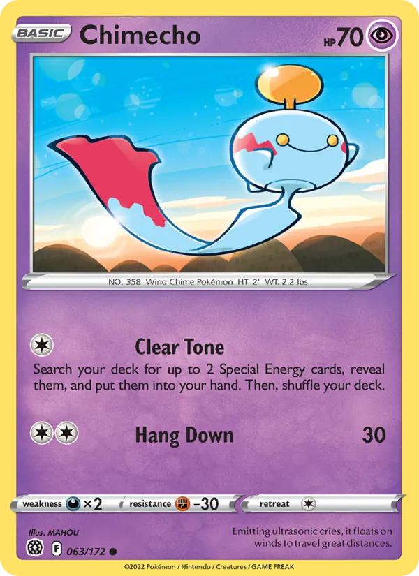Chimecho — Brilliant Stars #063 (Pokémon TCG card)