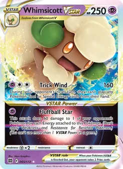 Whimsicott VSTAR (Brilliant Stars #065)