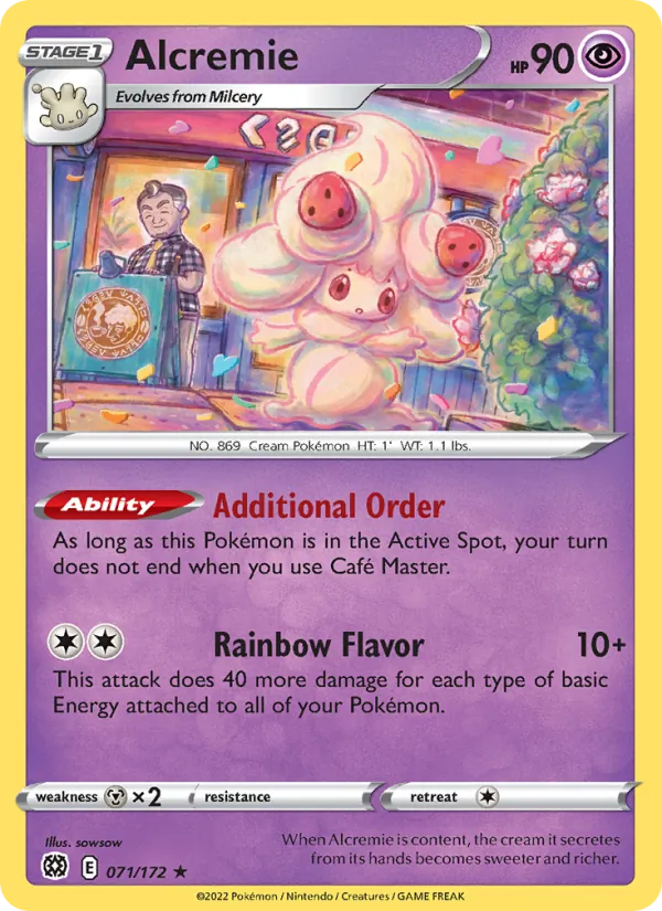 Alcremie — Brilliant Stars #071 (Pokémon TCG card)