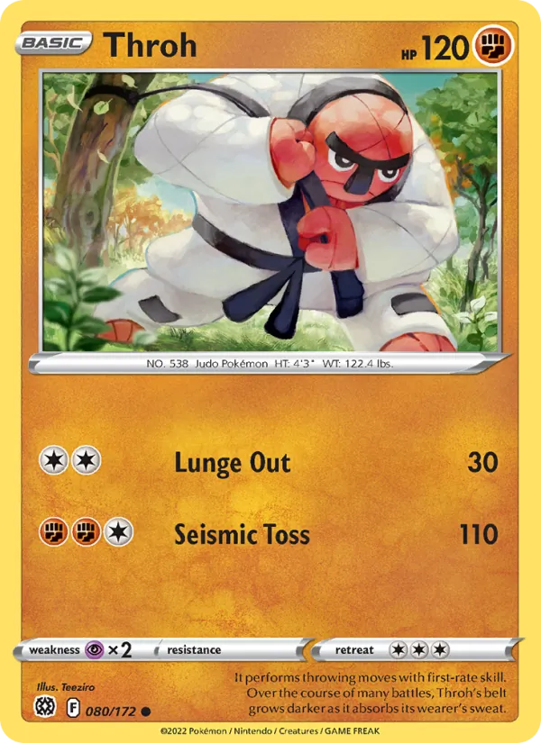 Throh — Brilliant Stars #080 (Pokémon TCG card)